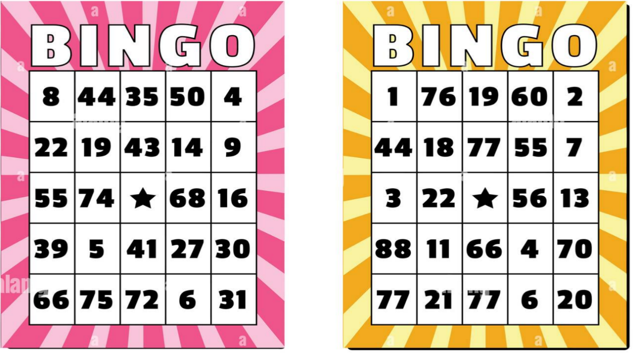 bingo card numbers