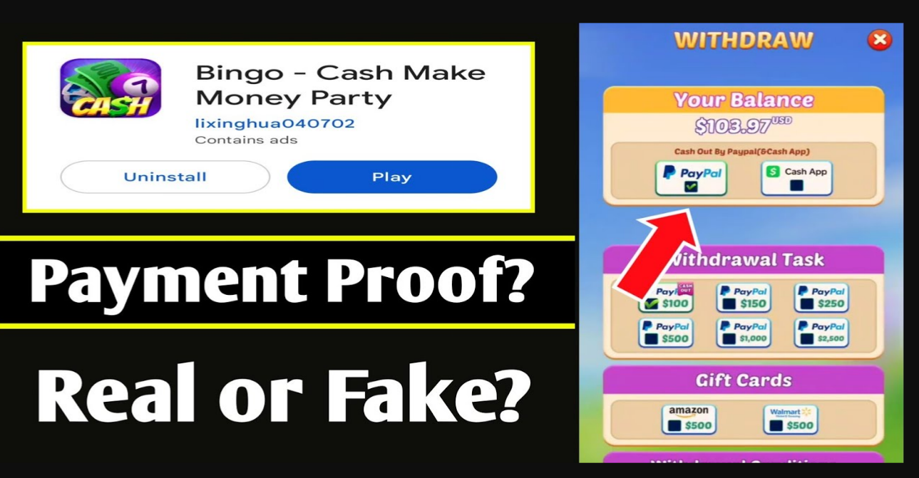 Bingo Cash Make Money Party APP REVIEW