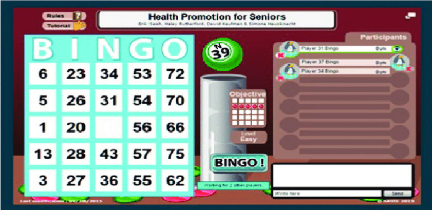 Bingo nutrition and health